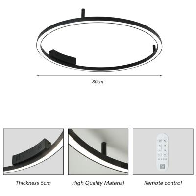 IMMAX NEO FINO SMART nástěnné + stropní svítidlo 80cm 55W 4285lm Zigbee 3,0 s DO, TUYA, černé