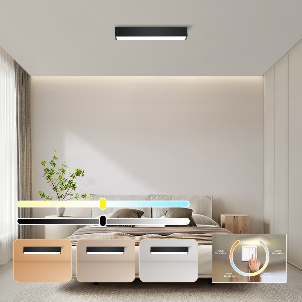 IMMAX NEO LITE LUNGO SMART stropní svítidlo 58cm 20W 1520lm, s podporou BEACON, Wi-Fi, TUYA, černé