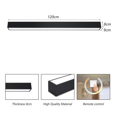 IMMAX NEO LITE LUNGO SMART stropní svítidlo 120cm 38W  2882lm, s podporou BEACON, Wi-Fi, TUYA, černé