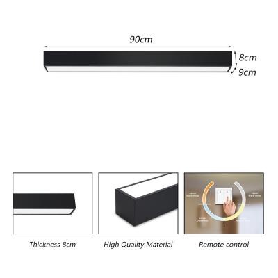 IMMAX NEO LITE LUNGO SMART stropní svítidlo 90cm 29W  2204lm, s podporou BEACON, Wi-Fi, TUYA, černé