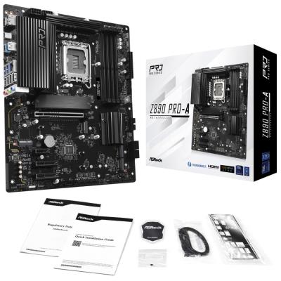 ASRock Z890 Pro-A / Intel Z890 / LGA1851 / 4x DDR5 / 4x M.2 / HDMI / DP / Thunderbolt 4 / USB-C / ATX