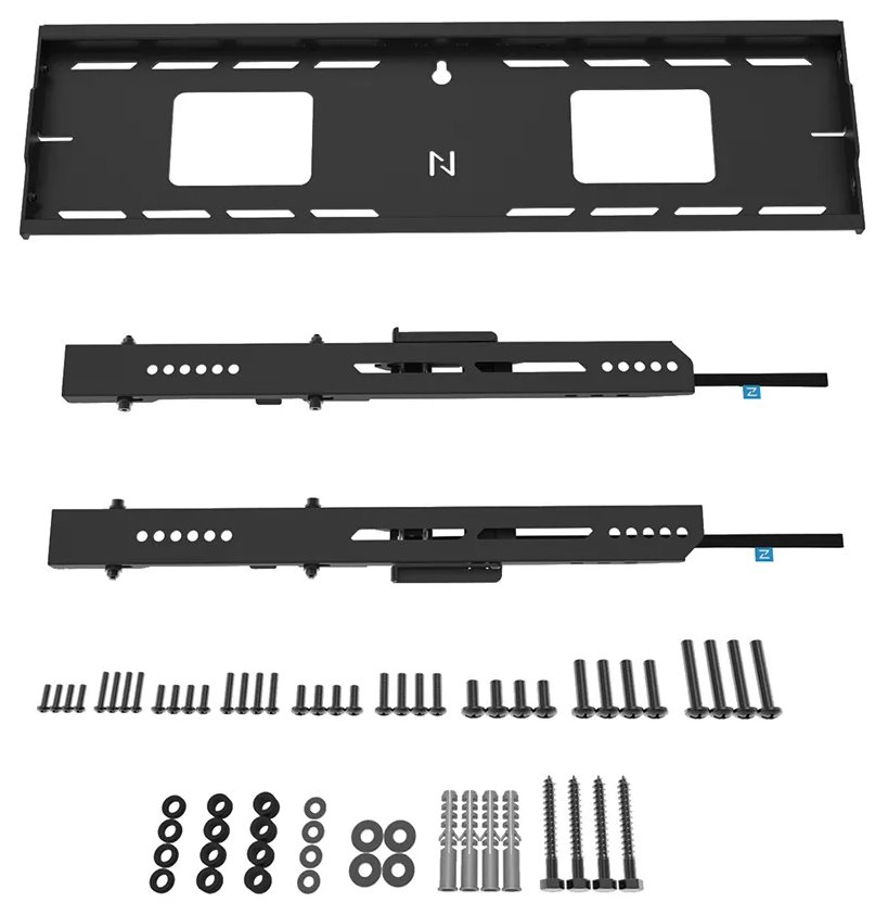 Neomounts WL30-750BL16 Neomounts LEVEL-750 Wall Mount (XL, 125 kg, kickstand, lockable, connectable, VESA 600x400)