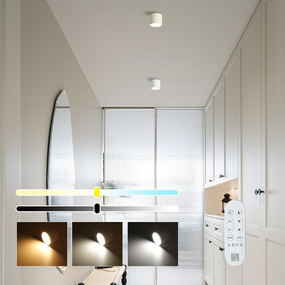 IMMAX NEO LITE RONDATES SMART stropní svítidlo 11,5cm 18W 1458lm, s podporou BEACON, Wi-Fi, TUYA, bílé