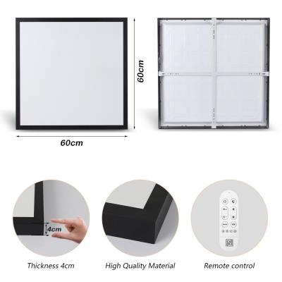 IMMAX NEO LITE FRAME SMART stropní svítidlo 60x60cm, IP44, CCT,  s podporou BEACON, Wi-Fi, TUYA, černé