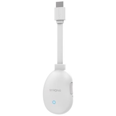 STRONG 4K Google TV stick LEAP-NEVE/ 4K Ultra HD/ H.265/ HDMI/ Wi-Fi 6/ Chromecast/ NETFLIX/ Disney+/ Google TV/ bílý