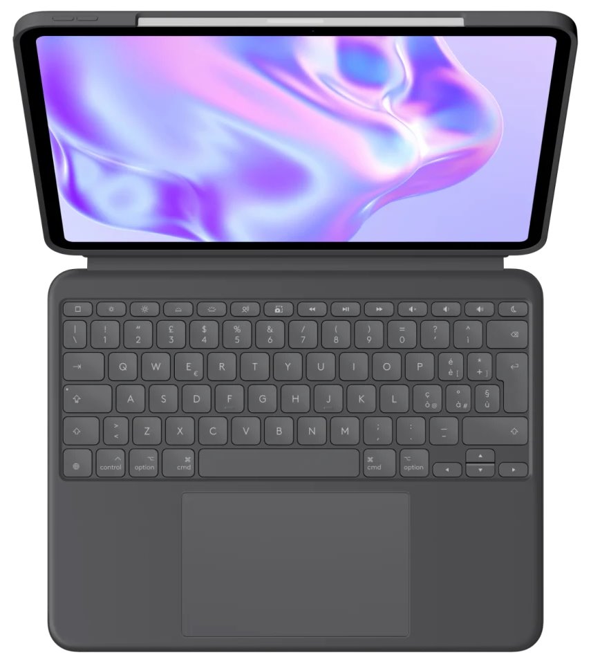 Logitech Combo Touch pouzdro s CZ/US klávesnicí pro iPad Pro 13" 2024 (M4) grafitové