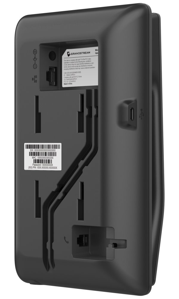 Grandstream GHP621   hotelový VoIP telefon, 2 linky, 2 SIP účty, PoE, 1x RJ45, HD Audio, 3 cestná konference, černý