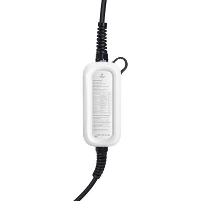EVSE AC přenosná, jednofázová nabíječka pro elektromobily, pro domácnosti, 3.6kW, 6m kabel s konektorem T2
