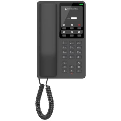 Grandstream GHP621   hotelový VoIP telefon, 2 linky, 2 SIP účty, PoE, 1x RJ45, HD Audio, 3 cestná konference, černý