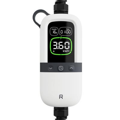 EVSE AC přenosná, jednofázová nabíječka pro elektromobily, pro domácnosti, 3.6kW, 6m kabel s konektorem T2