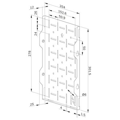 Neomounts AWL05-750BL Neomounts LEVEL-750 AV storage rack (for LEVEL-750 Wall Mounts, quick install)