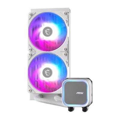 MSI vodní chladič CPU MAG CORELIQUID A13 240 WHITE/ 2x 120mm ARGB fan / bílý