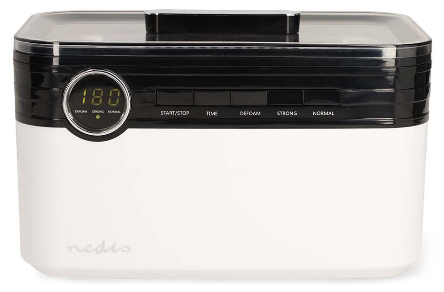 NEDIS ultrazvuková čistička šperků/ 1,8 L/ síťové napájení/ 220-240 V AC 50/60 Hz/ bílá (plast)