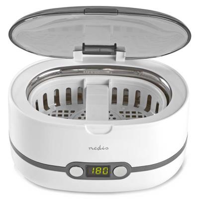 NEDIS ultrazvuková čistička šperků/ 1,8 L/ síťové napájení/ 220-240 V AC 50/60 Hz/ bílá (plast)