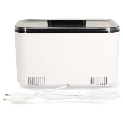 NEDIS ultrazvuková čistička šperků/ 1,8 L/ síťové napájení/ 220-240 V AC 50/60 Hz/ bílá (plast)