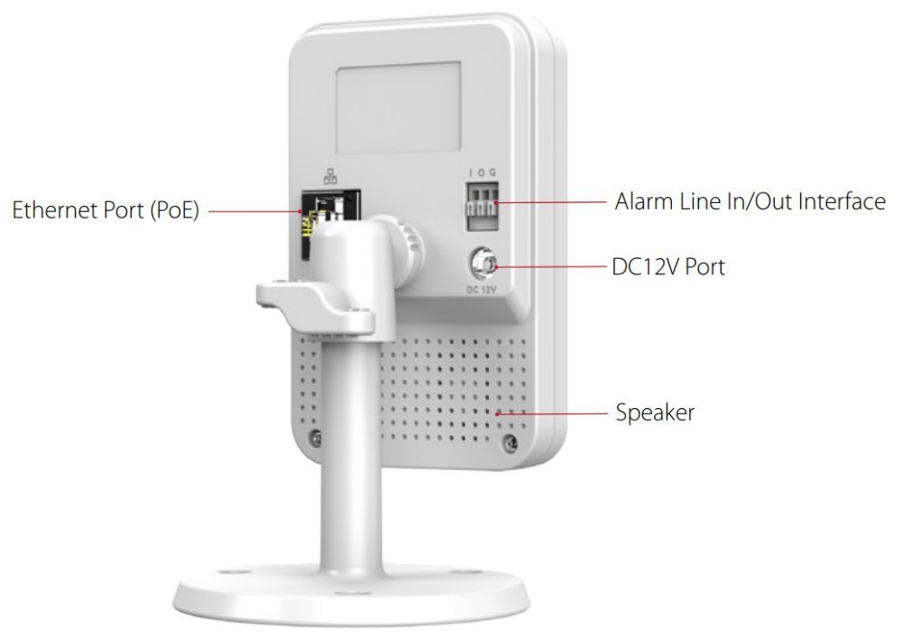 DAHUA IP kamera C4K-P/ vnitřní/ Wi-Fi/ 4Mpix/ objektiv 2,8mm/ H.265/ IR až 30m/ CZ app