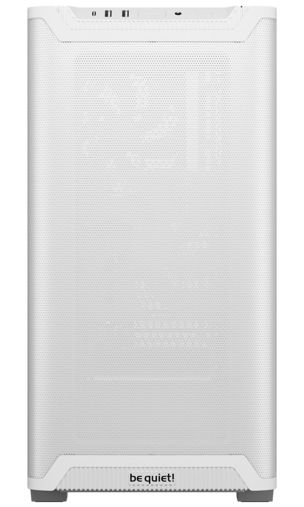 Be quiet! skříň PURE BASE 501 Airflow Window ATX / 2x140mm fan / USB-C / perforovaný přední panel / tvrzené sklo bílá
