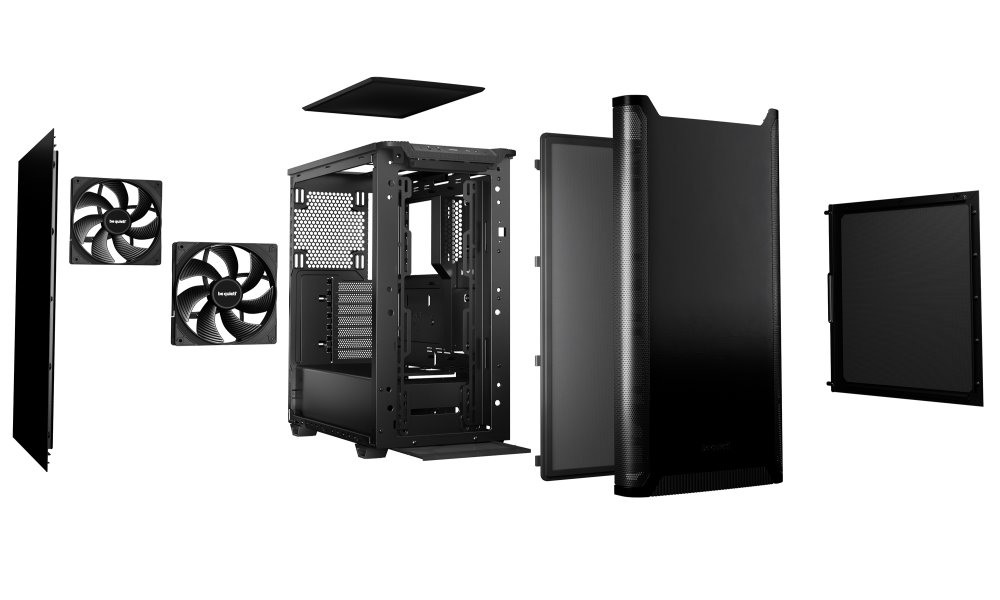 Be quiet! skříň PURE BASE 501 / ATX / 2x140mm fan / USB-C / černá