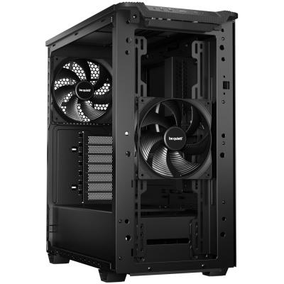Be quiet! skříň PURE BASE 501 Airflow / ATX / 2x140mm fan / USB-C / perforovaný přední panel / černá