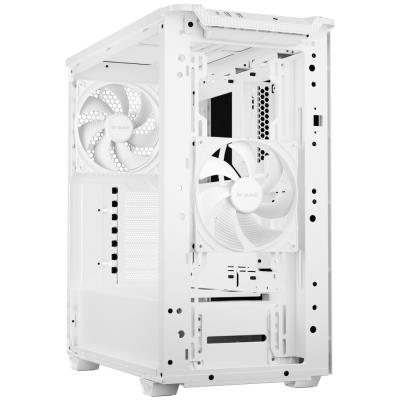 Be quiet! skříň PURE BASE 501 Airflow Window ATX / 2x140mm fan / USB-C / perforovaný přední panel / tvrzené sklo bílá