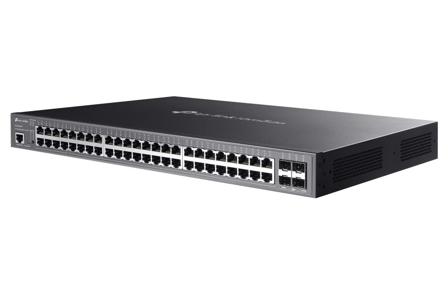 TP-Link SG3452XMPP, Omada 48-Port Gigabit Smart PoE Switch, 40x PoE+, 8x PoE++, 4x 10GB SFP+, 750W PoE budget
