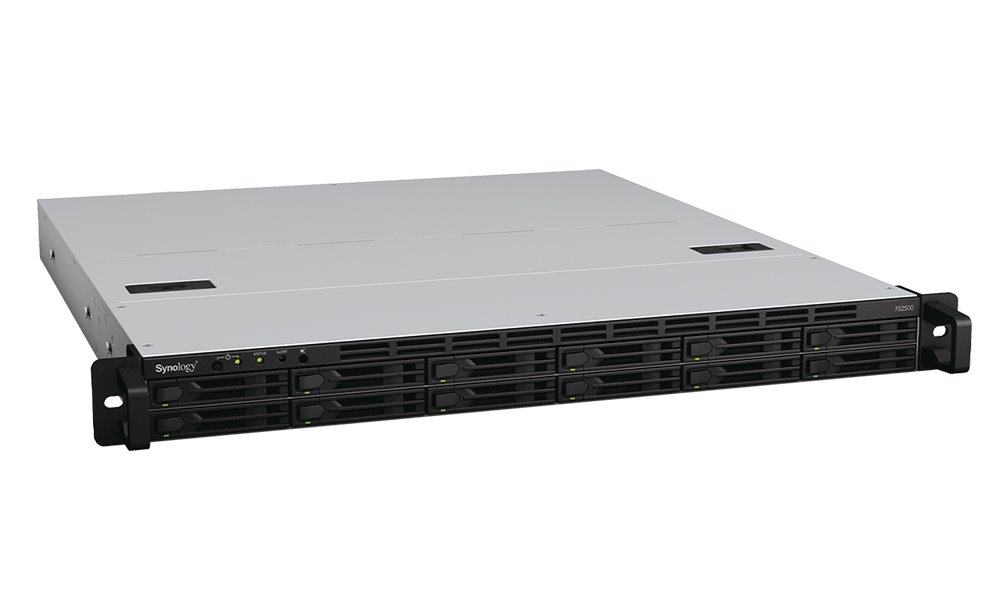 Synology FS2500 FlashStation   12x SATA, 8GB RAM, 2x1GbE, 2x10GbE, 2xUSB3.2.1, PCI-E, 1U