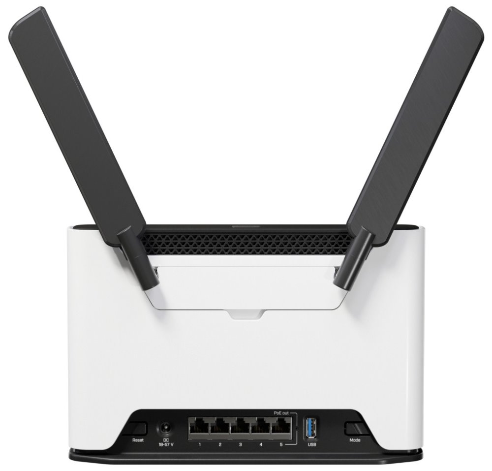 MikroTik H53UiG-5HaxQ2HaxQ, Chateau PRO ax, 5x GbE, 5x GbE, 2.4+5GHz 4x4 MIMO Wi-Fi 6, USB 3.0, PSU. L6
