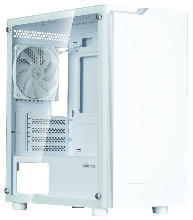 Zalman skříň T4 Plus / miniT / 1x120mm fan ARGB / USB 2.0 / USB 3.0 / tvrzené sklo / bílá