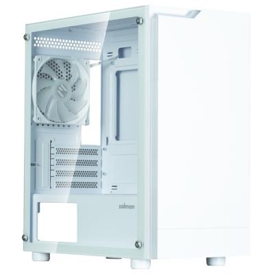 Zalman skříň T4 Plus / miniT / 1x120mm fan ARGB / USB 2.0 / USB 3.0 / tvrzené sklo / bílá
