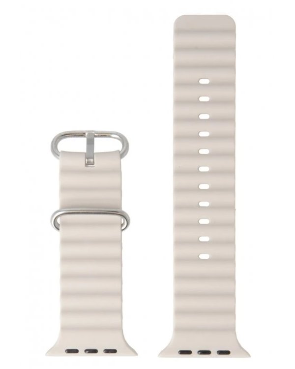 Swissten řemínek pro apple watch silikonový - marine straps 42 / 44 / 45 / 49 mm kamenně šedý