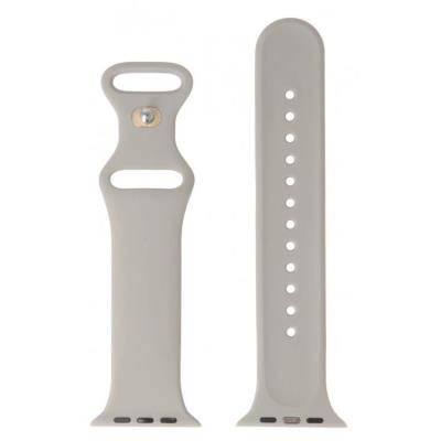 Swissten řemínek pro apple watch silikonový 42 / 44 / 45 / 49 mm kamenně šedý