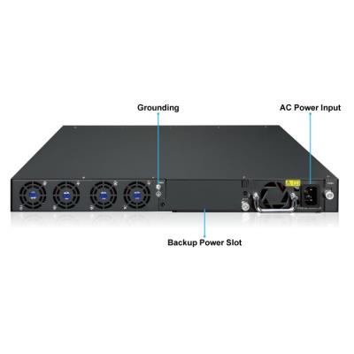 Planet XGS-6350-24X2C L3 switch, 24x10G SFP+, 2x100Gb QSFP28, QoS, 2x power-in