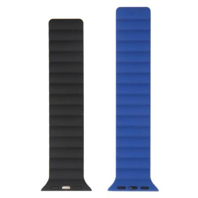 Swissten řemínek pro apple watch silikonový - magnetic 38 / 40 / 41 mm modro/černý