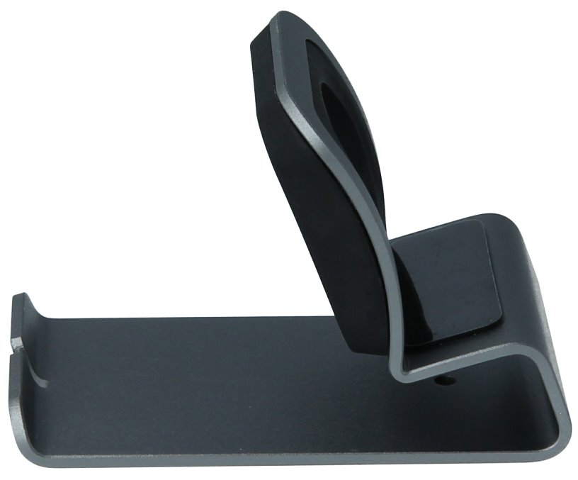 Swissten hliníkový stojánek pro apple watch šedý