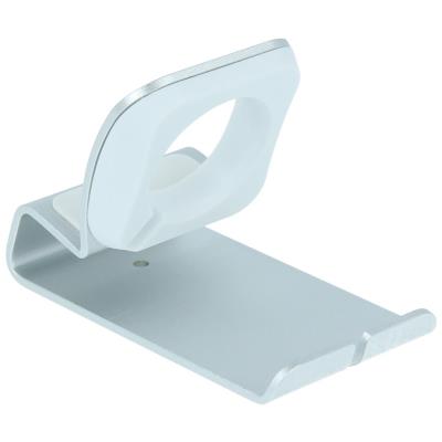 Swissten hliníkový stojánek pro apple watch stříbrný