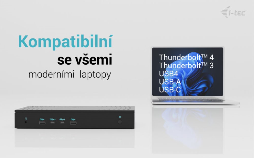 i-tec dokovací stanice Universal 5x 4K Display Docking Station, Power Delivery 100W