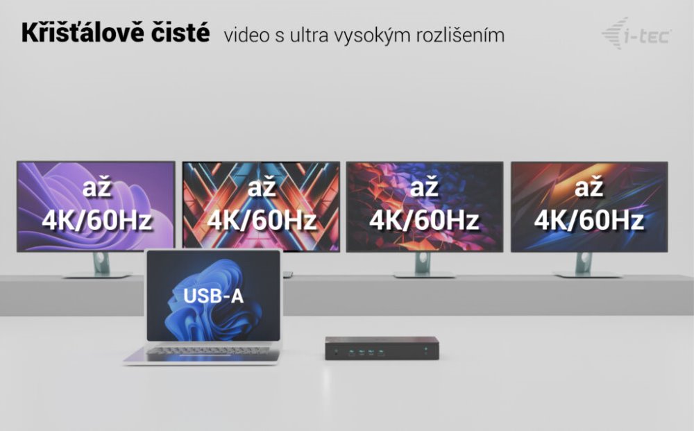 i-tec dokovací stanice Universal 5x 4K Display Docking Station, Power Delivery 100W