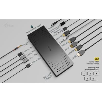 i-tec dokovací stanice Universal 5x 4K Display Docking Station, Power Delivery 100W