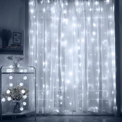 POŠKOZENÝ OBAL - COLORWAY LED girlanda/ vnitřní / 300 LED / délka 3 x 3m / studená bílá/ AC 220V