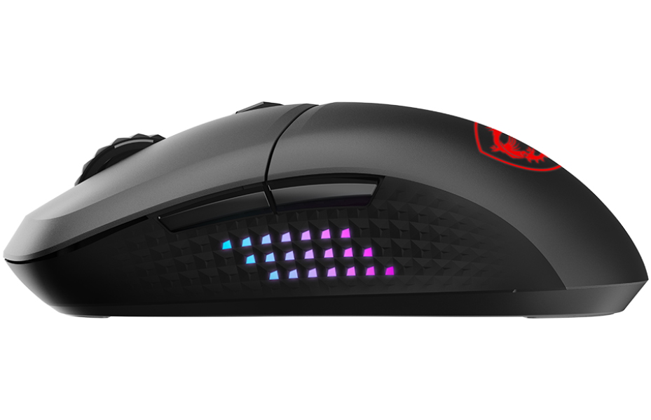 MSI herní myš VERSA 300 Elite Wireless/ bezdrátová/ 26.000 dpi/ 2,4GHz/ BT5.3/ USB/ RGB podsvícení/ 6 tlačítek