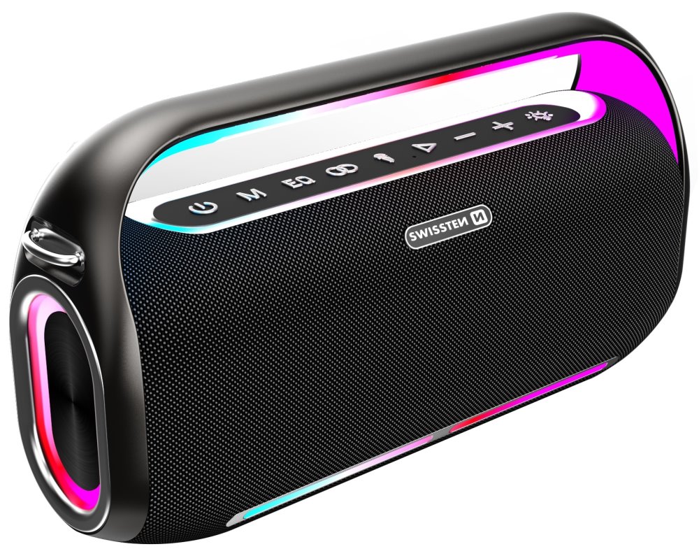 Swissten bluetooth reproduktor harmony 200w černý