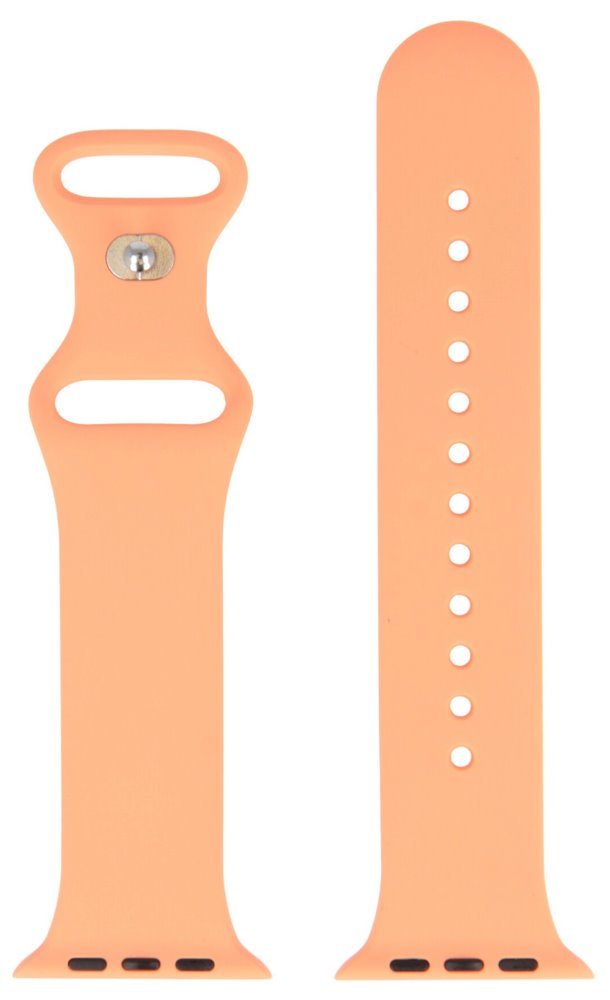 Swissten řemínek pro apple watch silikonový 42 / 44 / 45 / 49 mm oranžově růžový