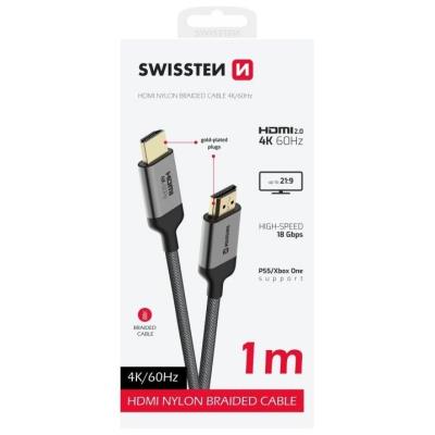 Swissten kabel hdmi na hdmi 4k 60hz 1,0 m