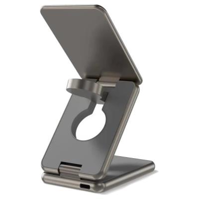 Swissten bezdrátová hliníková nabíječka al1 šedá (kompatibilní s magsafe)