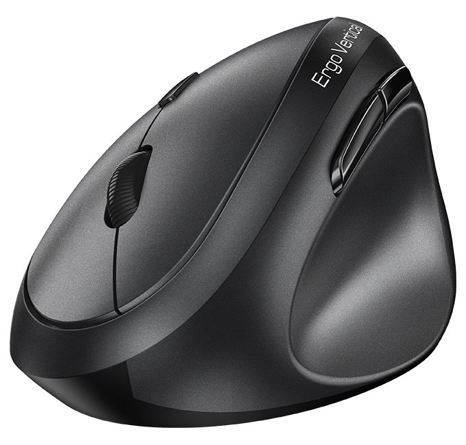 GENIUS Ergo 8350S Dark Grey/ vertikální/ 2400 dpi/ bezdrátová 2,4GHz+BT 5.3/ 6tlačítek/ Copilot/ tichá/ tmavě šedá