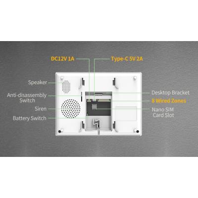 Xtend Home alarmový set, jednotka 7", 2x pohyb čidlo, 2x dveřní čidlo, 4x dálkové ovládání, 1x kouř čidlo, Tuya