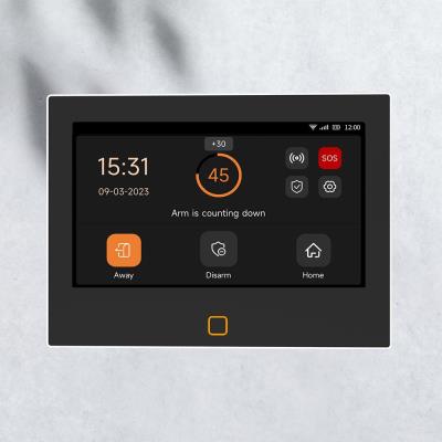 Xtend Home alarmový set, jednotka 7", 2x pohyb čidlo, 2x dveřní čidlo, 4x dálkové ovládání, 1x kouř čidlo, Tuya