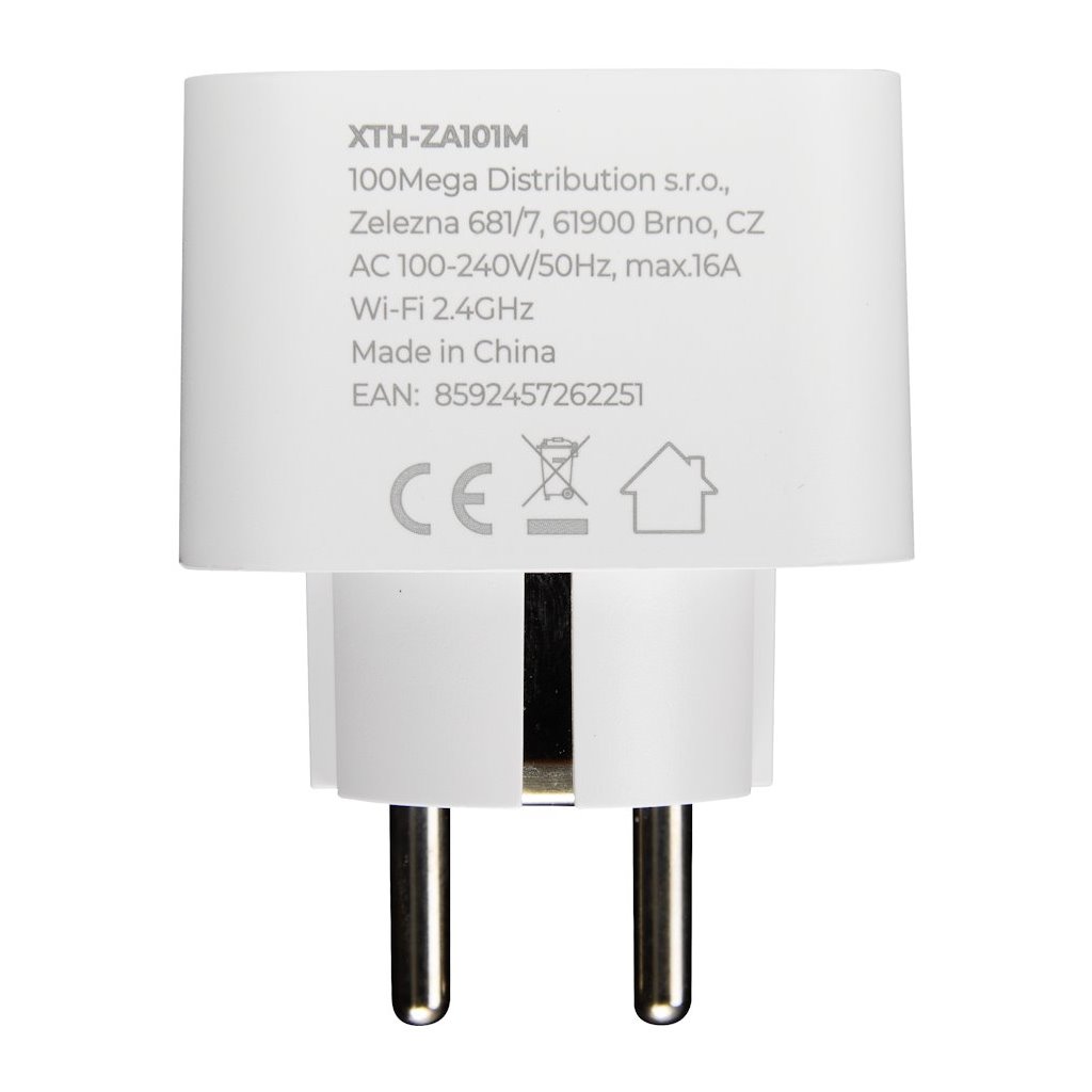 Xtend Home set 3x chytrá interní zásuvka, měření příkonu, správné spínání fáze, Tuya