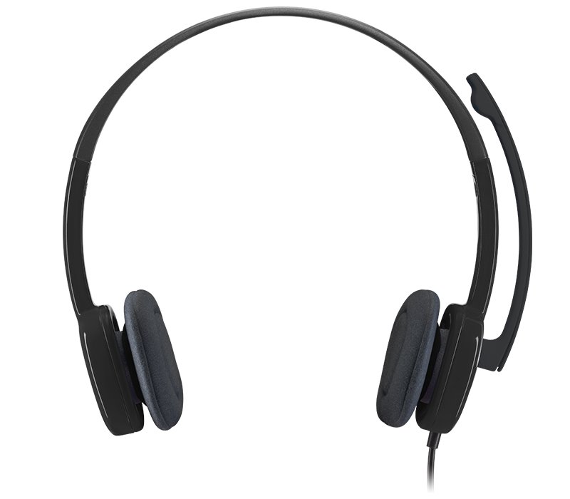 POŠKOZENÝ OBAL - Logitech Headset Stereo H151/ drátová sluchátka + mikrofon/ 3,5 mm jack/ černá