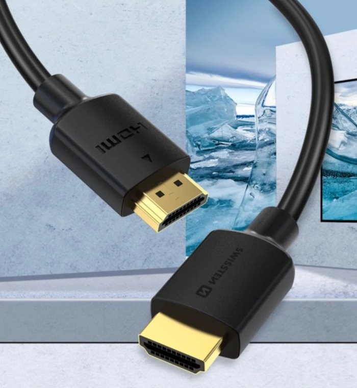 Swissten kabel hdmi na hdmi 8k 60hz 2,0 m pvc